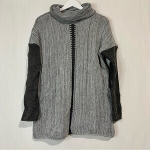 Sueter Women’s Colorblock Turtleneck Sweater Dark Grey Size XL NWOT